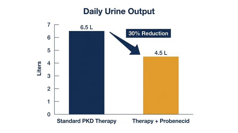 Activating the secondary water-saving pathway reduced daily fluid loss by approximately 30 percent in early clinical trials.
