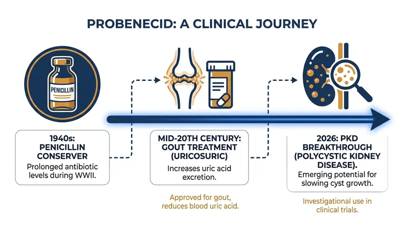 The unusual 80-year medical history of probenecid, the drug that unlocked the kidney's secret pathway.