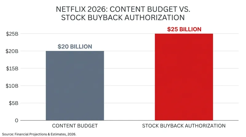 For the first time, Netflix's capital returns to Wall Street eclipse its annual spending on new shows and movies.