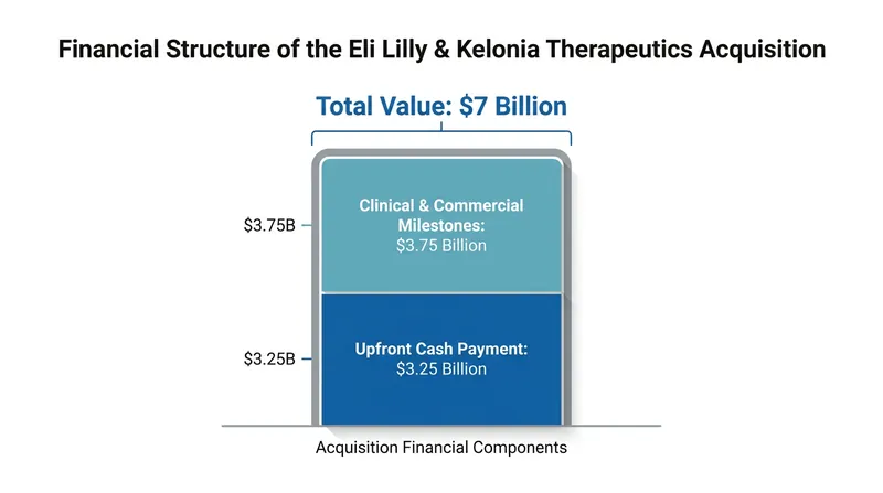 The acquisition is structured with a massive upfront payment, reflecting Lilly's confidence in the early clinical data.