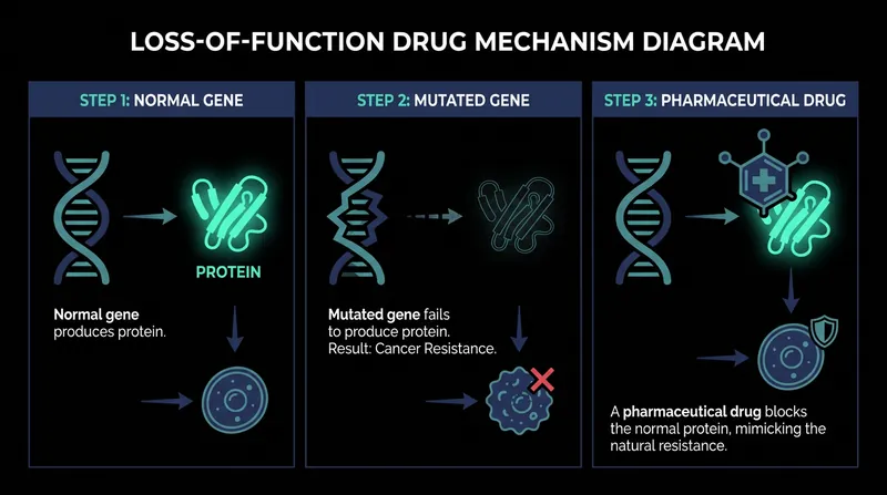 How pharmaceutical inhibitors can mimic natural genetic resistance to protect vulnerable patients.