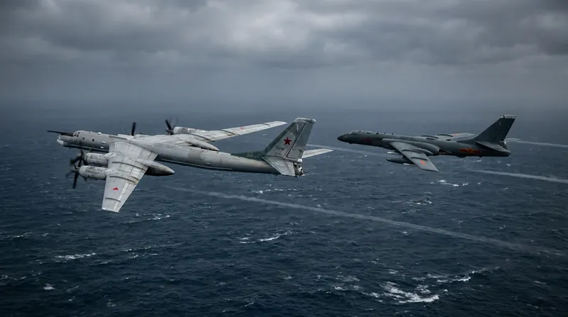 The formation included heavy strategic bombers capable of long-range operations.