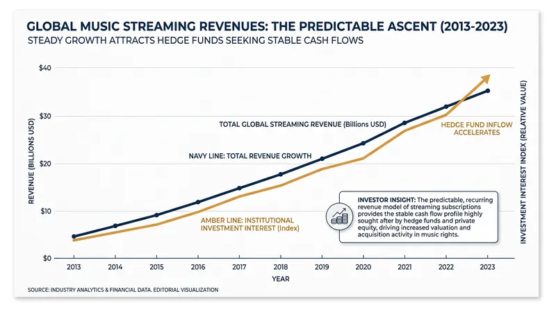 Consistent growth in global streaming revenue has made music catalogs a highly sought-after asset class.