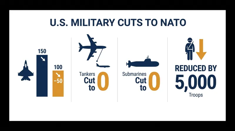 The Pentagon's planned reductions target high-end capabilities previously earmarked for European defense.