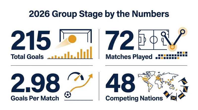 Scoring rates remained near three goals per game despite the addition of 16 new teams to the tournament.