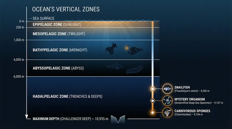 The expedition pushed the known depth limits for several major animal groups across the Pacific trenches.