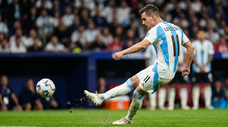 Giovani Lo Celso opened the scoring for Argentina with a spectacular free kick in the 19th minute.