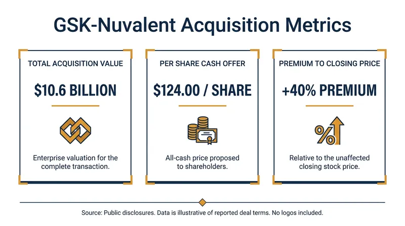 The all-cash transaction represents a 40 percent premium over Nuvalent's last closing price.