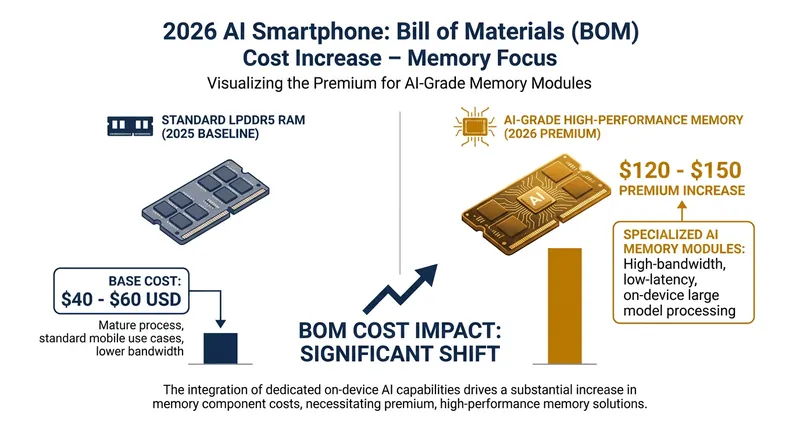 Upgrading a device to handle local AI processing adds an estimated $120 to $150 in raw component costs.