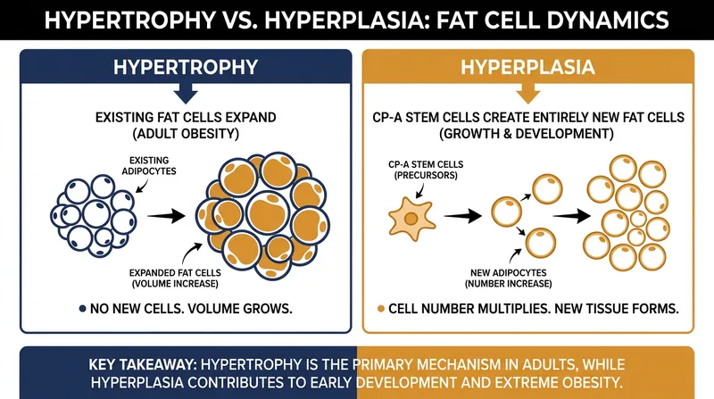 Unlike young fat tissue which simply expands, aging tissue actively manufactures new fat cells.