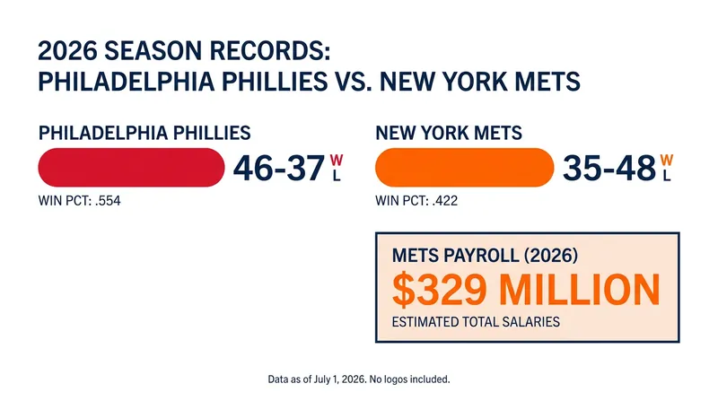 Despite a massive payroll, the Mets have struggled to keep pace with the Phillies in the NL East.