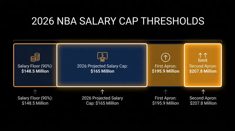 The new financial thresholds dictate exactly how much flexibility each franchise has to build its roster.