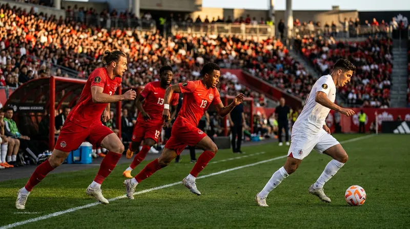 The system relies on the explosive pace of Canada's forwards to initiate the press and force turnovers.