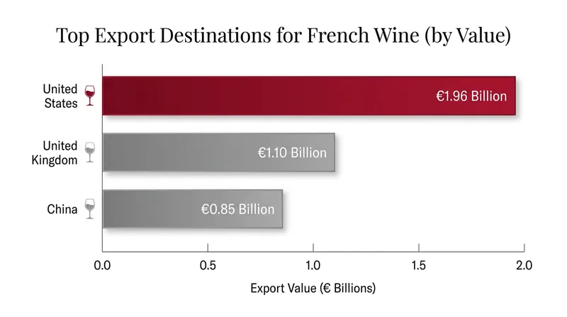 The United States is currently the single largest export market for French wine.