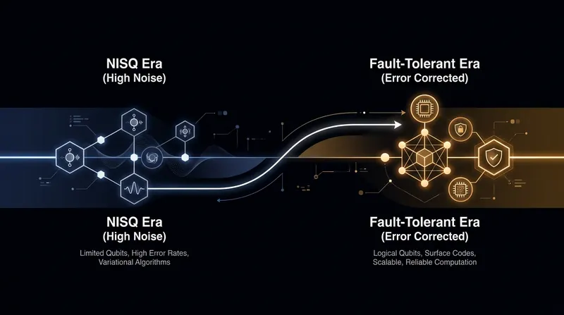 The quantum computing industry is currently transitioning from noisy, intermediate-scale systems to fully fault-tolerant architectures.
