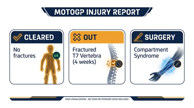 The medical toll of the Dutch Grand Prix left the MotoGP grid battered heading into the summer break.