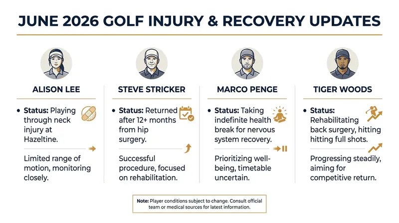 Status updates for key players navigating injuries during the 2026 summer stretch.