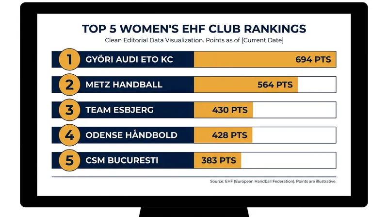 Györi Audi ETO KC retains the top spot in the EHF's three-year aggregate ranking system.