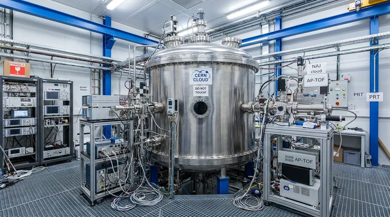 The CLOUD chamber at CERN allows researchers to recreate pristine atmospheric conditions to study cloud formation.