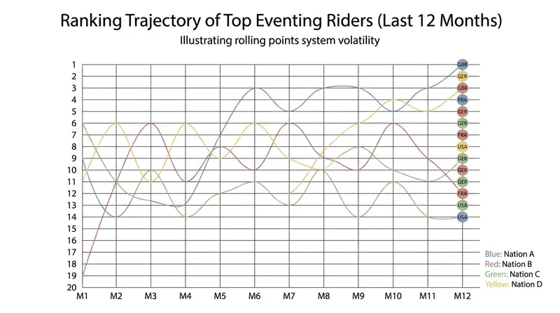 The rolling 12-month points system guarantees constant movement in the mid-table standings.
