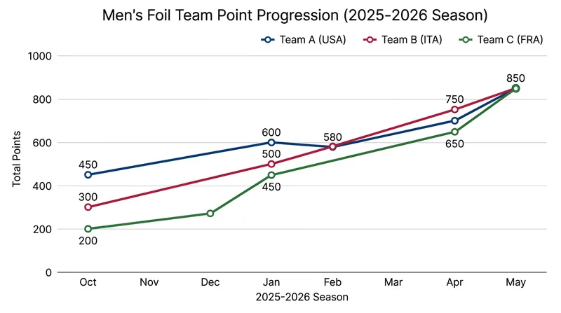 A season of trading blows across international events has left Italy, Japan, and the United States mathematically deadlocked.