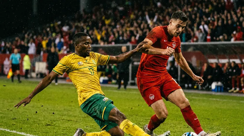 South Africa's disciplined defense frustrated the Canadian attack for 90 minutes.