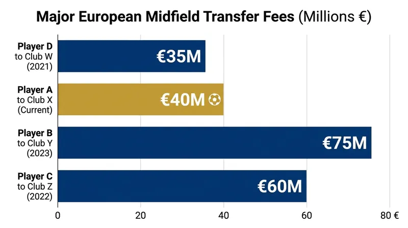 How the proposed €40 million fee compares to recent Premier League midfield acquisitions.