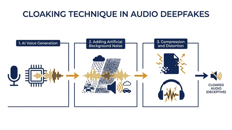 Disinformation spreaders often intentionally degrade audio quality to hide synthetic artifacts from detection software.