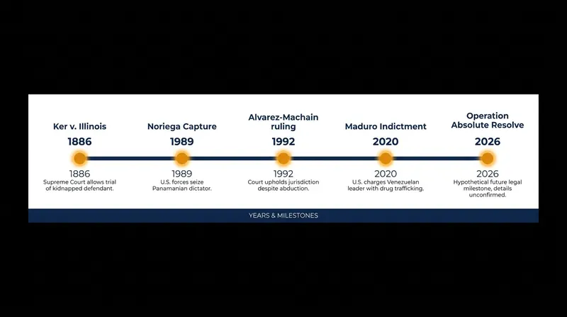 A timeline of the legal precedents shaping the current prosecution.
