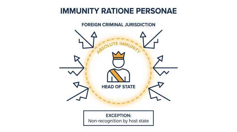 How head-of-state immunity functions in customary international law.