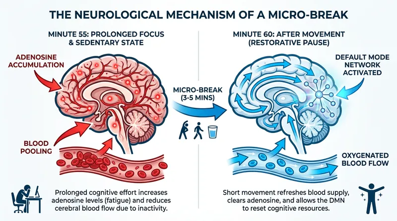 The biological mechanism behind the hourly reset.