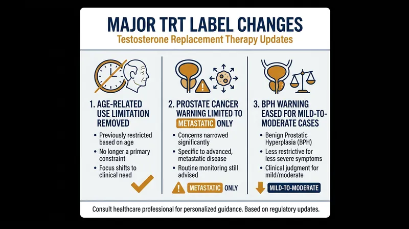 The three major label revisions requested by the FDA and HHS.