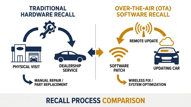 Unlike traditional mechanical recalls, software-defined vehicles can be patched wirelessly without visiting a dealership.