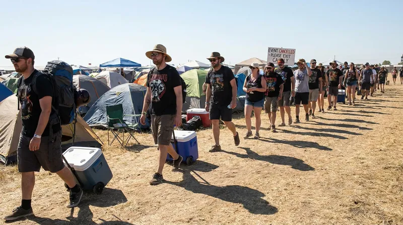 Campers were allowed to remain on the grounds through Friday to safely arrange their travel home.