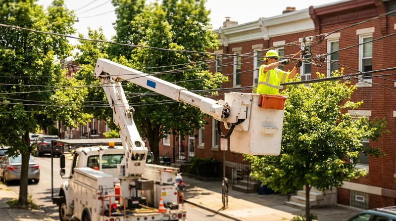 PECO plans to deploy outside contractors and non-union personnel to maintain overhead power lines if a work stoppage occurs.