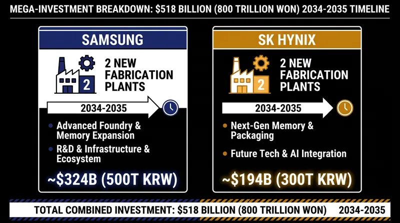 The Honam mega-cluster aims to double South Korea's advanced memory production capacity.