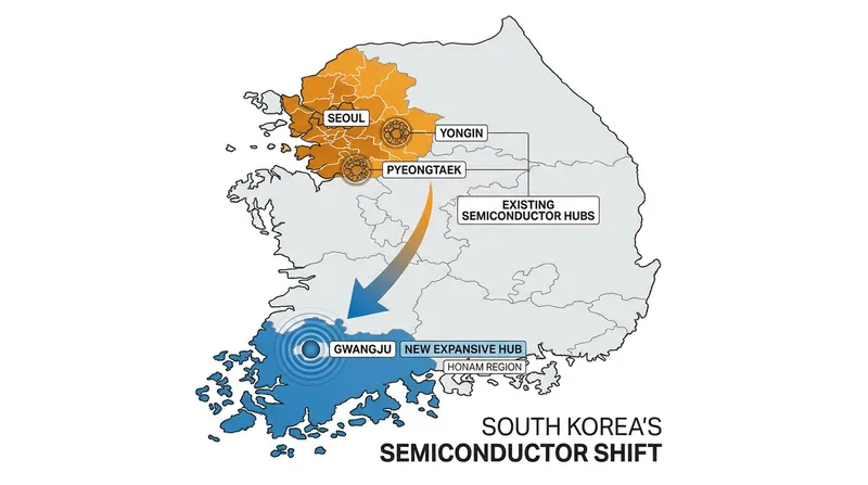 The new investment shifts high-tech manufacturing away from the crowded Seoul metropolitan area.
