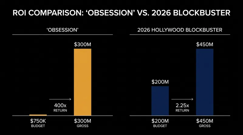 The unprecedented ROI of 'Obsession' compared to traditional studio tentpoles.