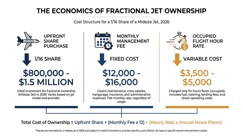 While costs have risen over the past decade, fractional ownership remains significantly cheaper than purchasing a whole aircraft.