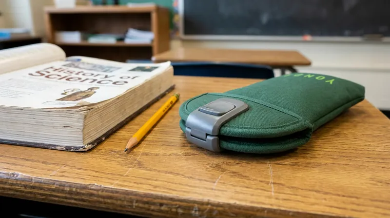 Districts are utilizing magnetic pouches and dedicated lockers to physically separate students from their devices during instructional hours.