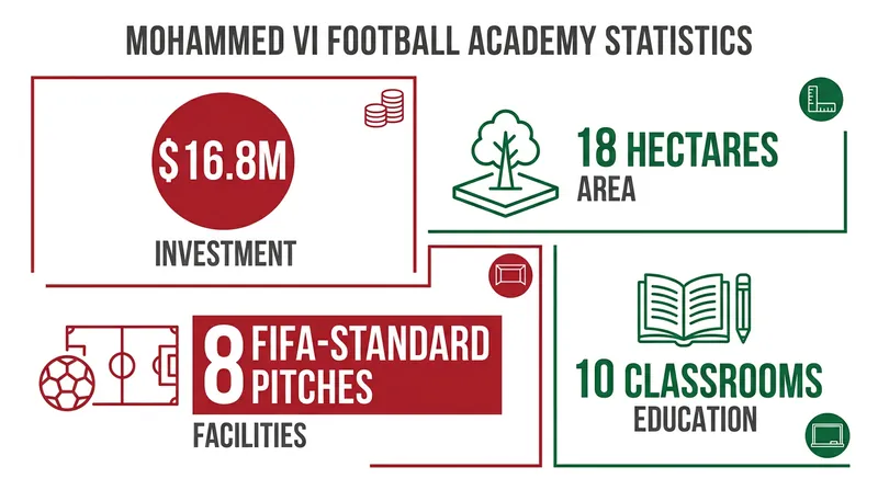 The Mohammed VI Football Academy represents a massive structural investment in domestic talent.