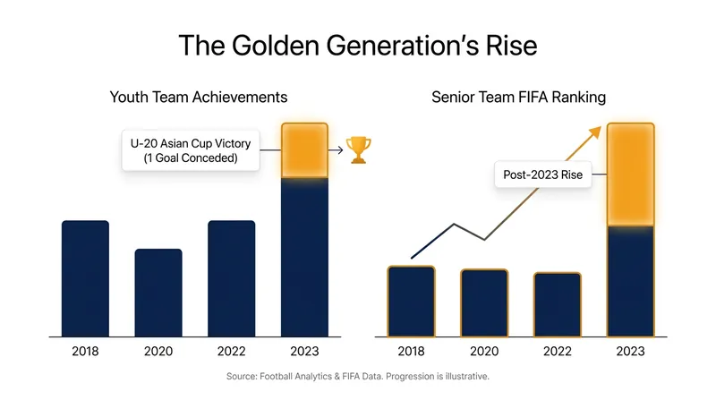 Uzbekistan's senior success was built directly upon the foundation of their dominant 2023 U-20 squad.