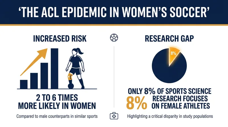 Female soccer players face a significantly higher risk of ACL injuries, a disparity researchers are now working to solve.