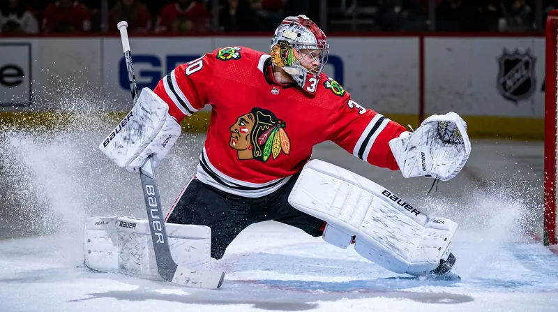 Blackhawks goaltender Laurent Brossoit faces a brief five-to-seven-week recovery after meniscus surgery.