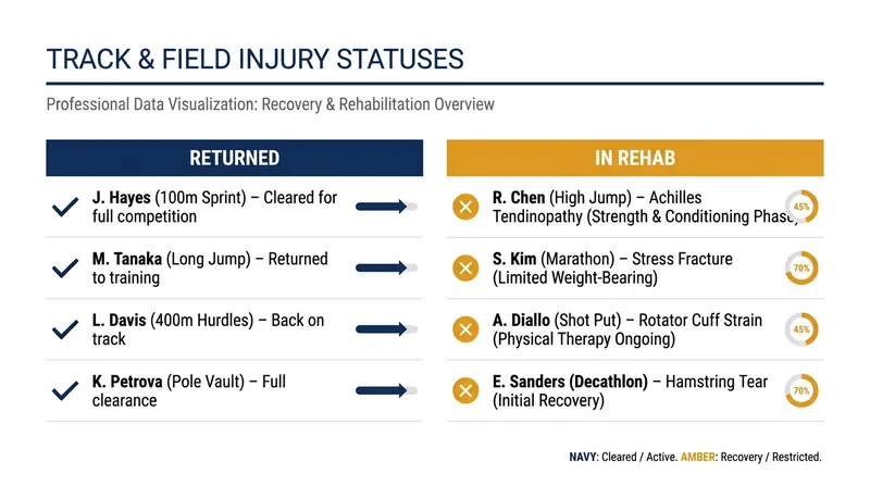 Several marquee stars are navigating the delicate balance of summer injury rehabilitation.