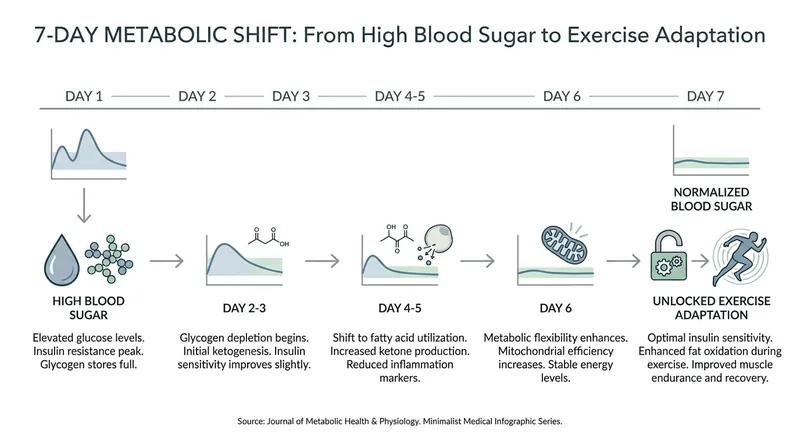 Blood sugar levels in the subjects normalized within just one week of dietary intervention.