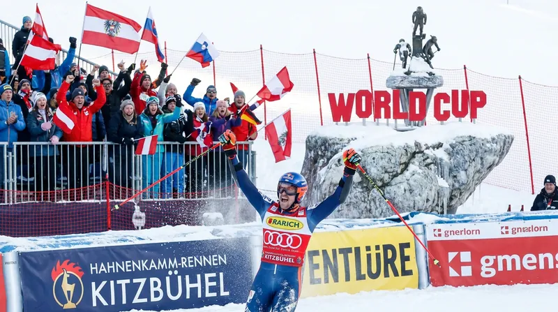 Prior to his injury, Sarrazin cemented his status as a speed-discipline superstar with a historic double-victory at Kitzbühel in early 2024.