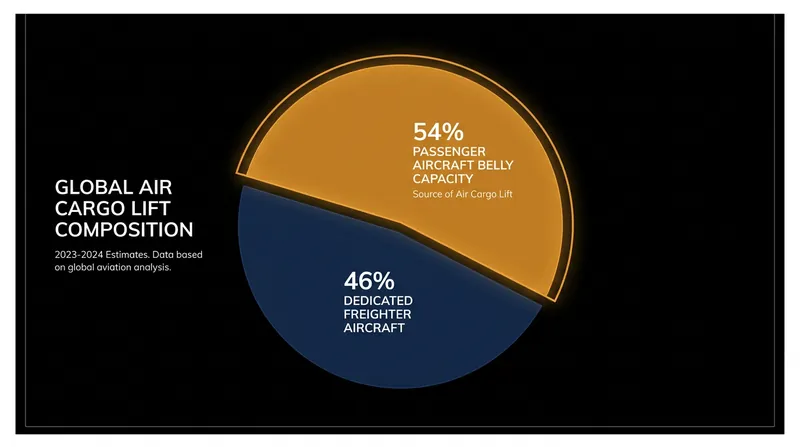 More than half of all global air cargo lift is provided by the lower decks of commercial passenger flights.