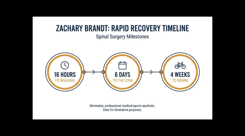 Zachary Brandt's rapid return to the saddle following artificial disc replacement.