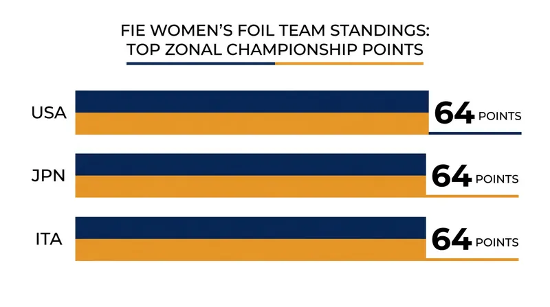 USA, Japan, and Italy all secured maximum points at their respective Zonal Championships.